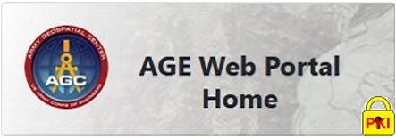 Army Geospatial Environment (AGE) Web Portal Home - Geospatial services providing standard interfaces to AGE capabilities enabling operational collaboration, decision and action.